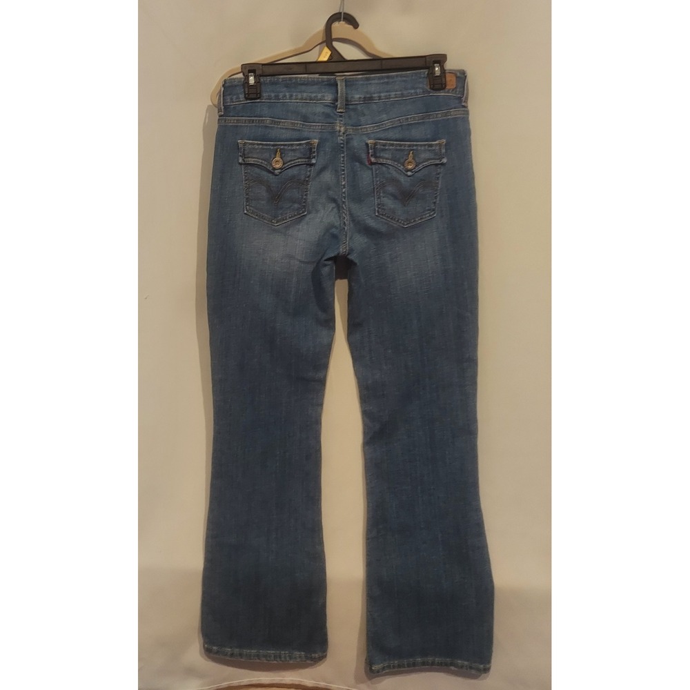 Levis Womens 526 Slender Boot Cut Mid-Rise Stretch Jeans Flap Pocket Size 10